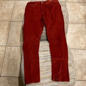 Old Navy Red Corduroy Pants